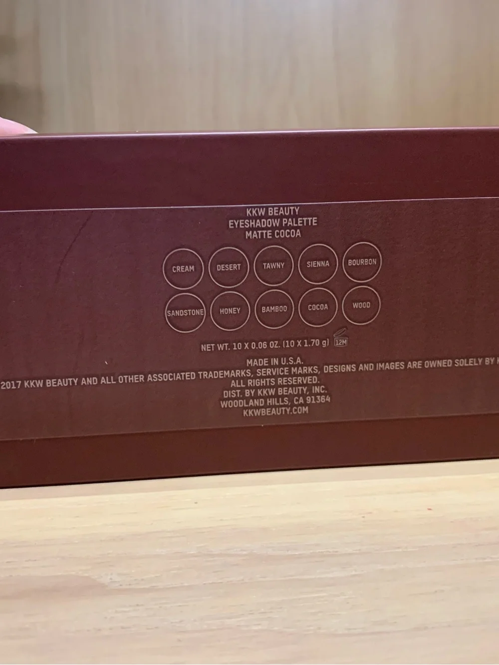 KKW Beauty Matte Cocoa Pressed Eyeshadow Palette New!